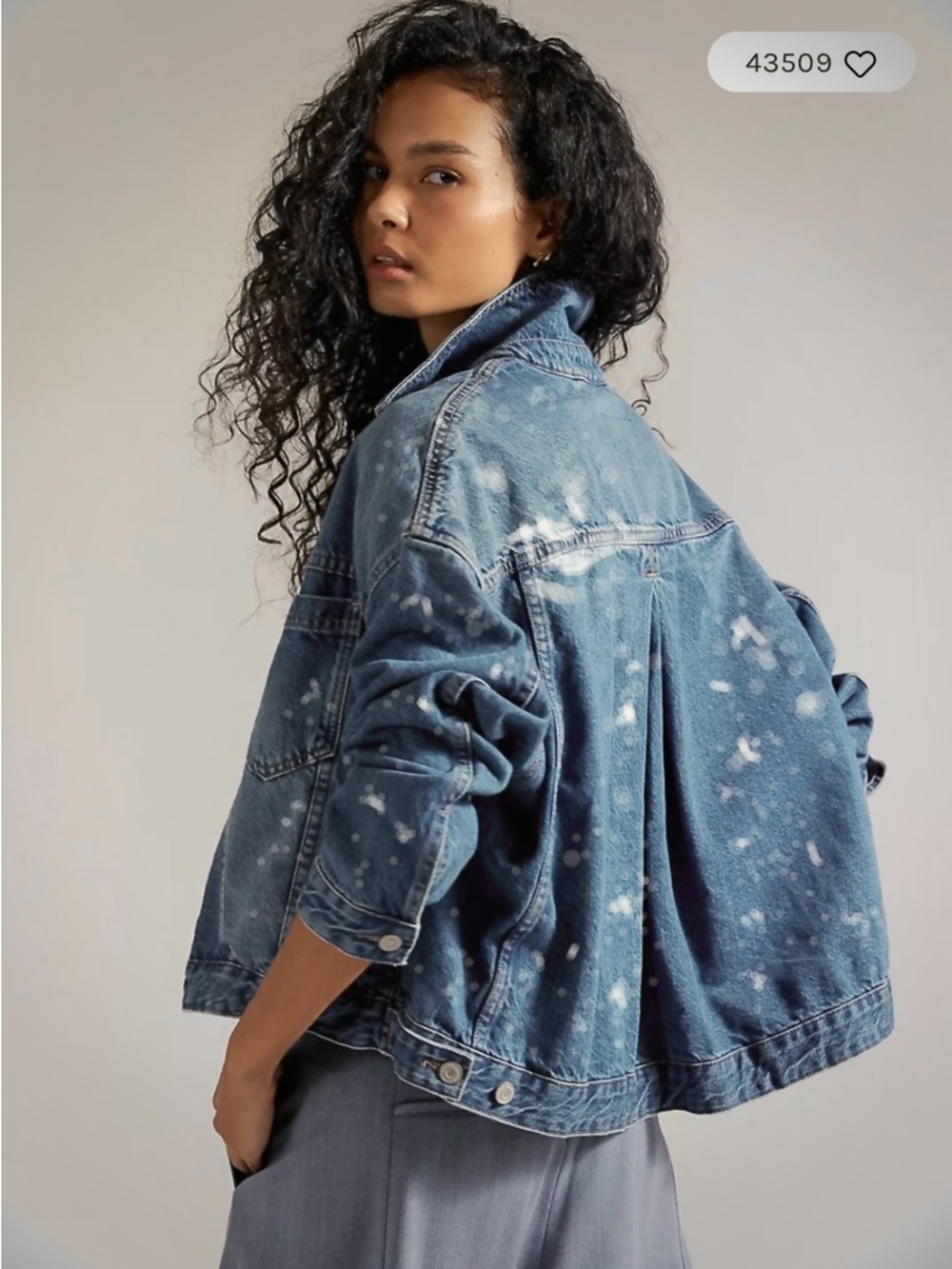 We the free opal swing denim jacket